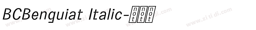 BCBenguiat Italic字体转换
